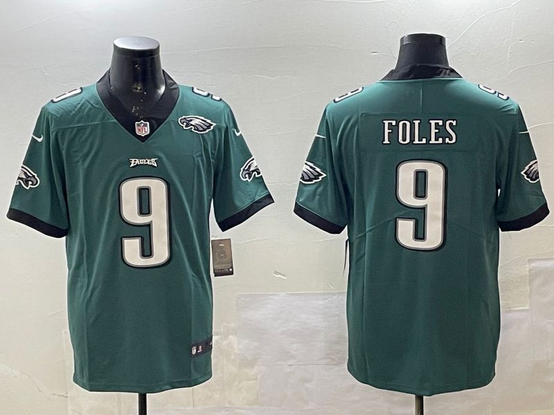 Men Philadelphia Eagles #9 Foles Green 2025 Nike Vapor Limited NFL Jersey style 4->philadelphia eagles->NFL Jersey